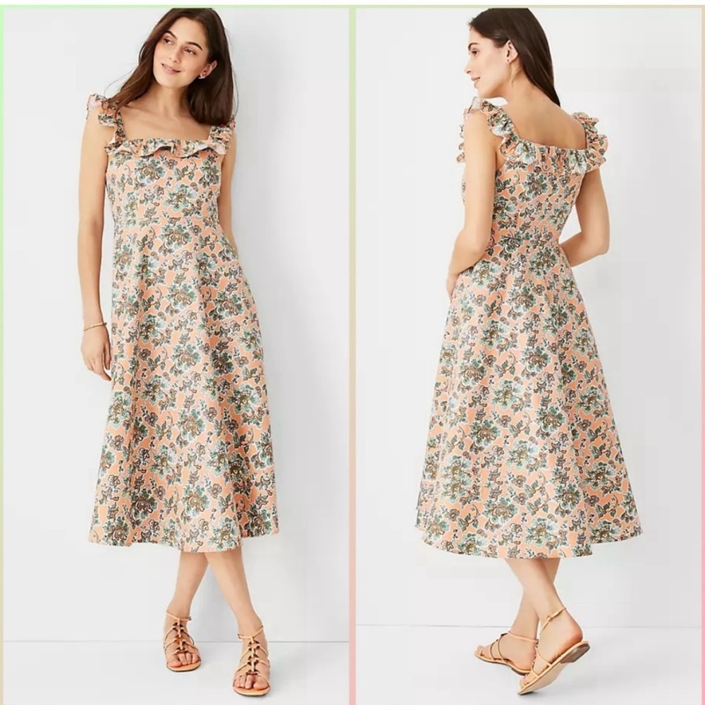 Floral Ann Taylor midi dress